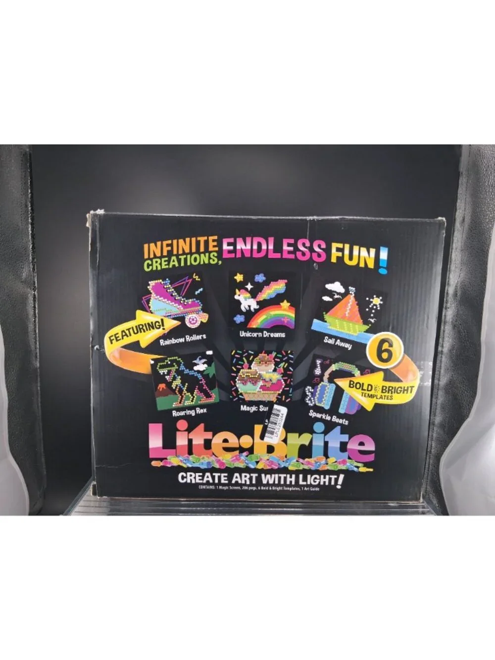 Lite-Brite 214-Piece Bold & Bright Templates Kit Ages 4+